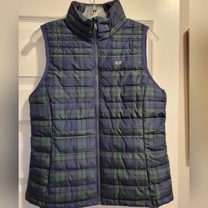 NWT Vineyard Vines, puffer plaid vest